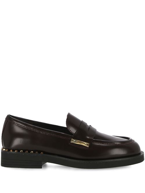 Bordeaux red loafer ASH | WHISPERSTU05POLIS CALF BORDEAUX